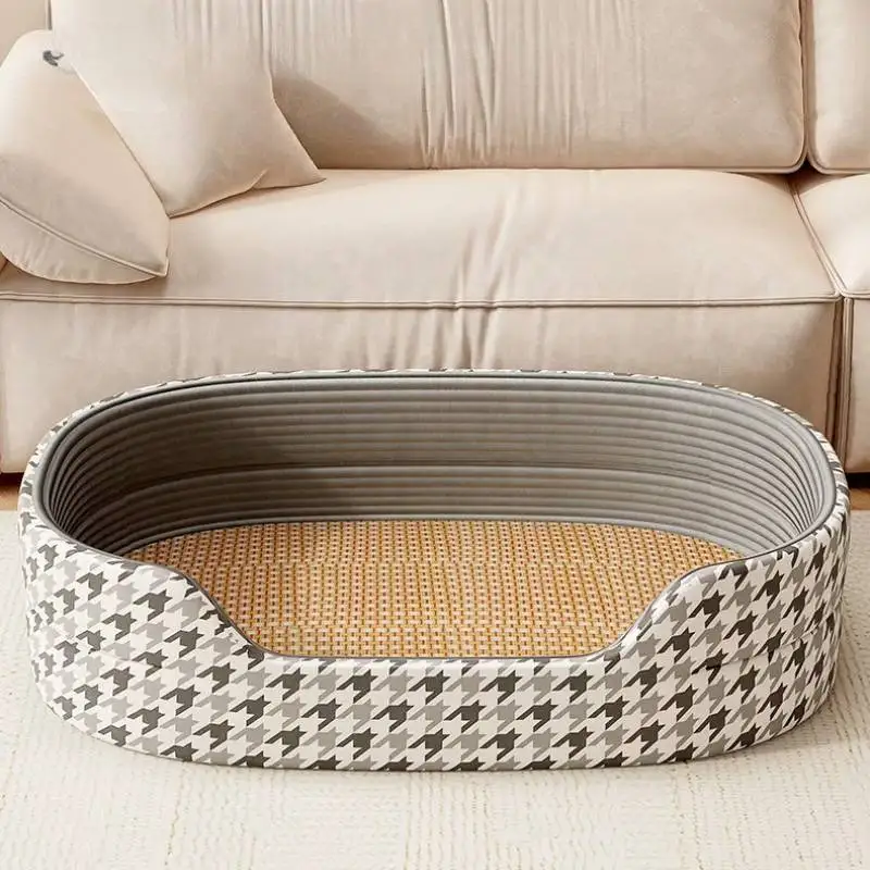 Queen Size Oval Dog Kennel Cooling Unique Party Modern Indoors Dog Supplies Mattress Designer Camas Para Perros Dog Furniture