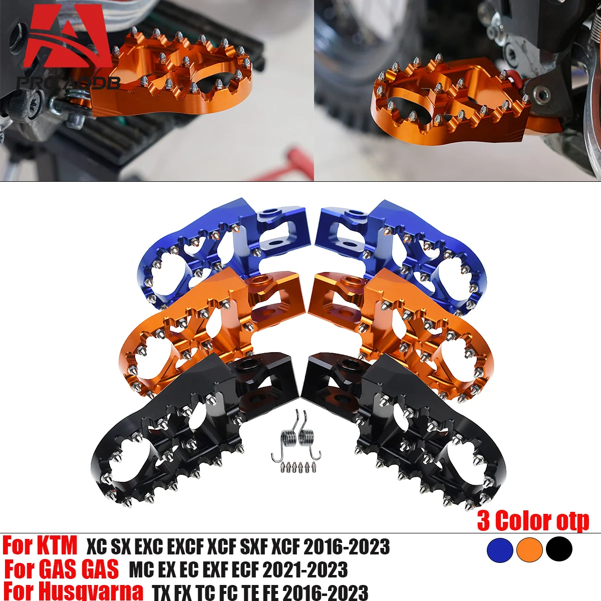 

For KTM XC EXC EXC-F SX SX-F 125-500 For Husqvarna TC FC TE FE TX FX For Gas Gas MC EC EX Sturdy Motorcycle Foot Pegs FootRest