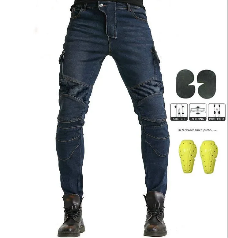 PK B06 motorcycle riding jeans MenTrousers have 4Pads Four seasons pants 06 black green with FOUR protective gear