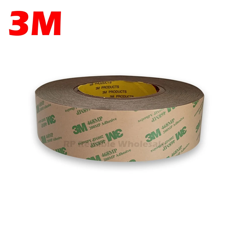 

(40~45mm *50 Meters *0.13mm), 3M 468MP 200MP Double Sided Adhesive Tape for Metal Namplate, Roy Rubber Foam PVC Sticky,