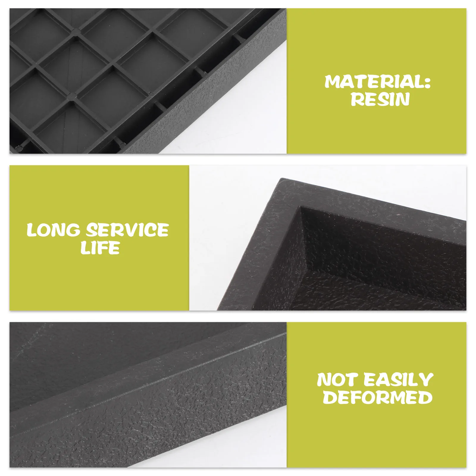 

2Pcs Resin Flowerpot Holders Rectangular Flowerpot Trays Garden Accessories Water Tray Plant Pot Bases Plant Pot Trays