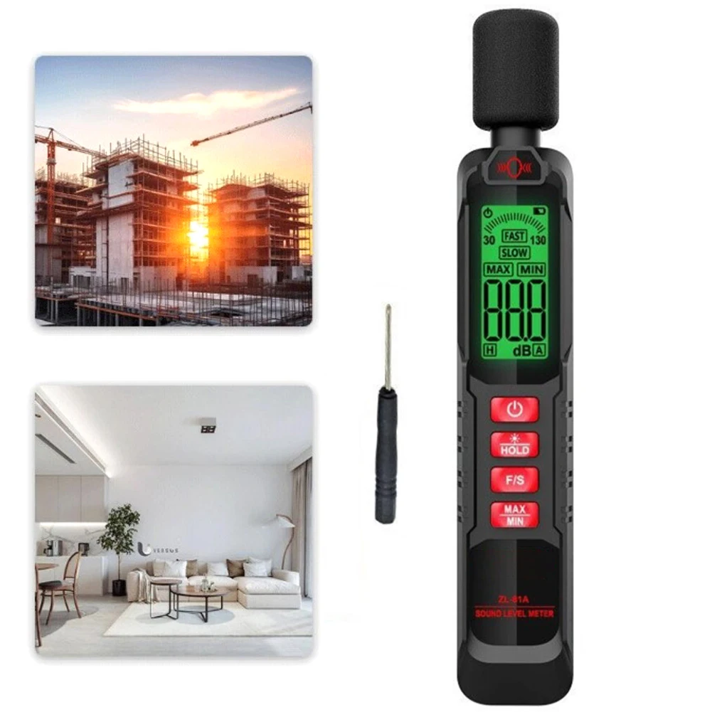 Portable Decibel Meter with User Friendly Interface for Sound Level Monitoring in Work Environments and Residential Areas