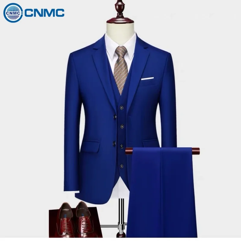 Men's Suits Male Suit Men's Outfit Set Jacket Vest Pants Nice Draping For Wedding Business Office Party Travel Formal Events