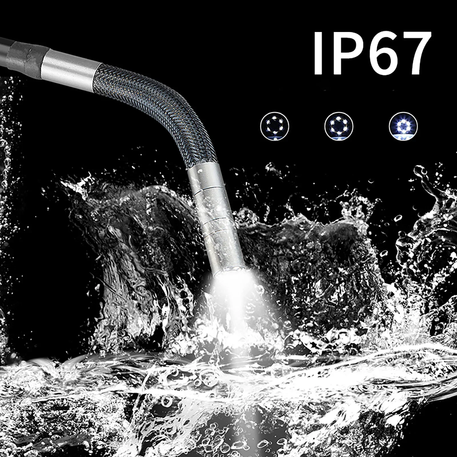 توضيح Borescope مع شاشة 4.3 بوصة 1080P كاميرا المنظار القابلة للتوجيه مع مسبار مفصلي لفحص المحرك