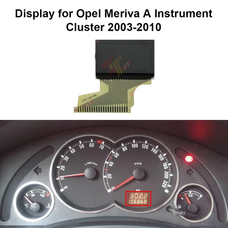 Display for Opel Combo/Corsa/Meriva/Tigra, Holden, Vauhall, Chevrolet Instrument