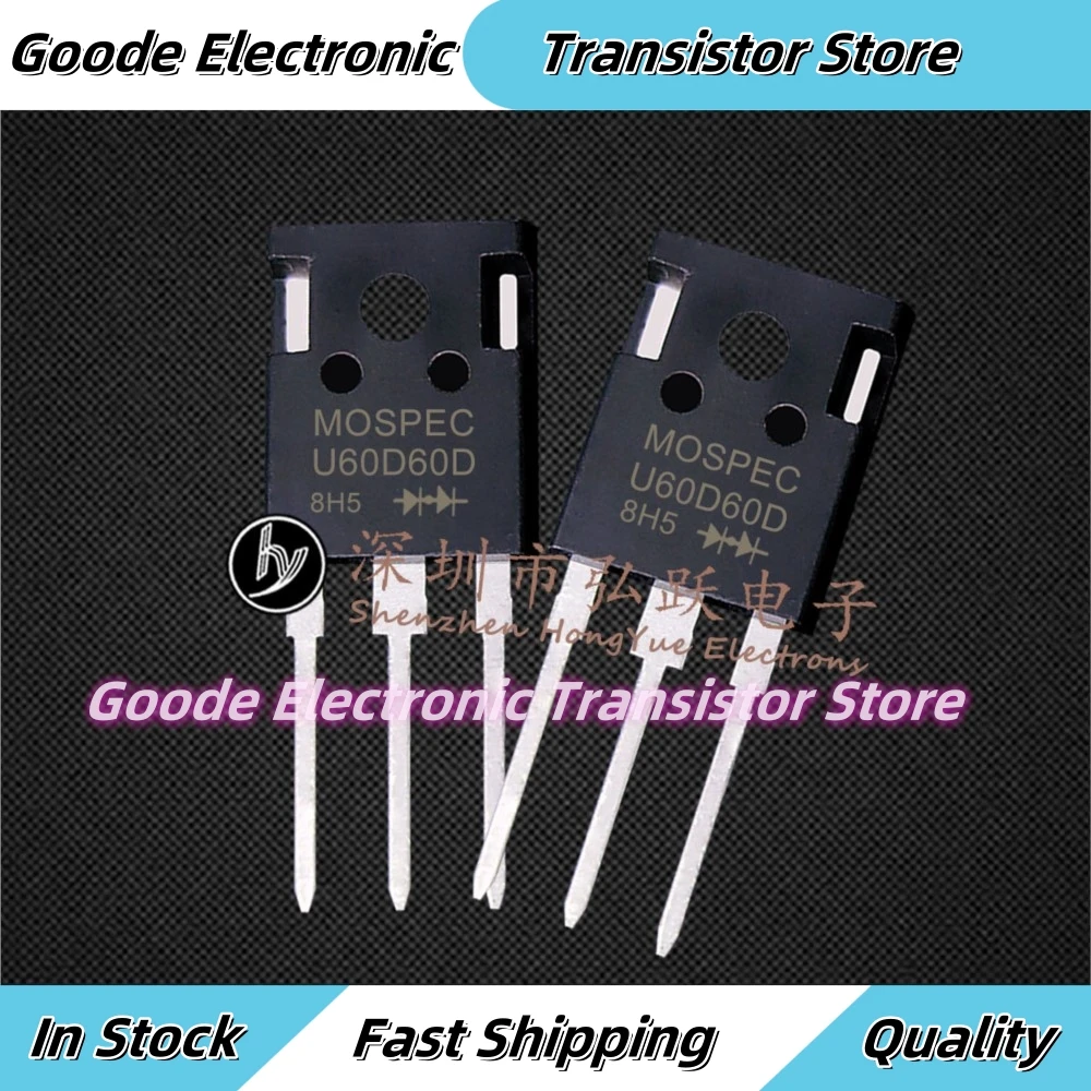 U60D60D TO-247 600V 60A, 10 Pièces, Expédition Rapide, Qualité en Stock