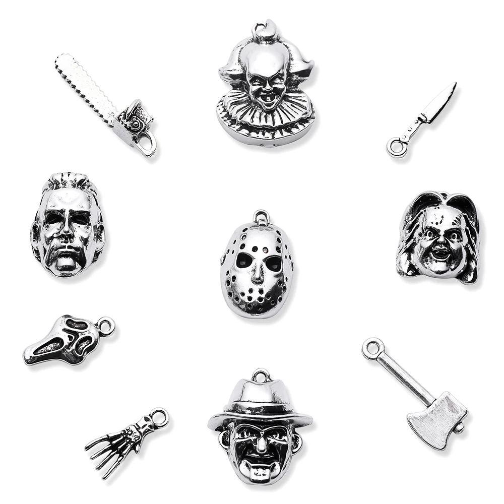 

Halloween Horror Jack Charms Pendants for DIY Jewelry Making Creative Accessories for Design Necklaces Bracelets Keychains