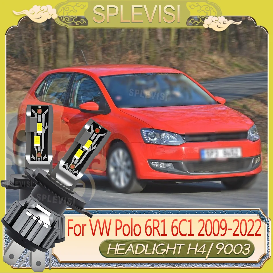 Tool-Free Safe Night Driving 9003/h4 LED headlight For VW Polo 6R1 6C1 2009-2022 2010 2011 2012 2013 2014 2015 2016 2017 2018