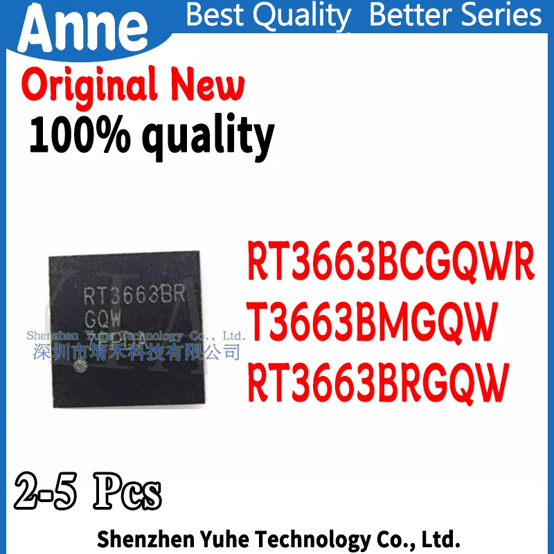 (2-5piece)100% New RT3663BCGQW RT3663BC RT3663BMGQW RT3663BM RT3663BR RT3663BRGQW QFN-52
