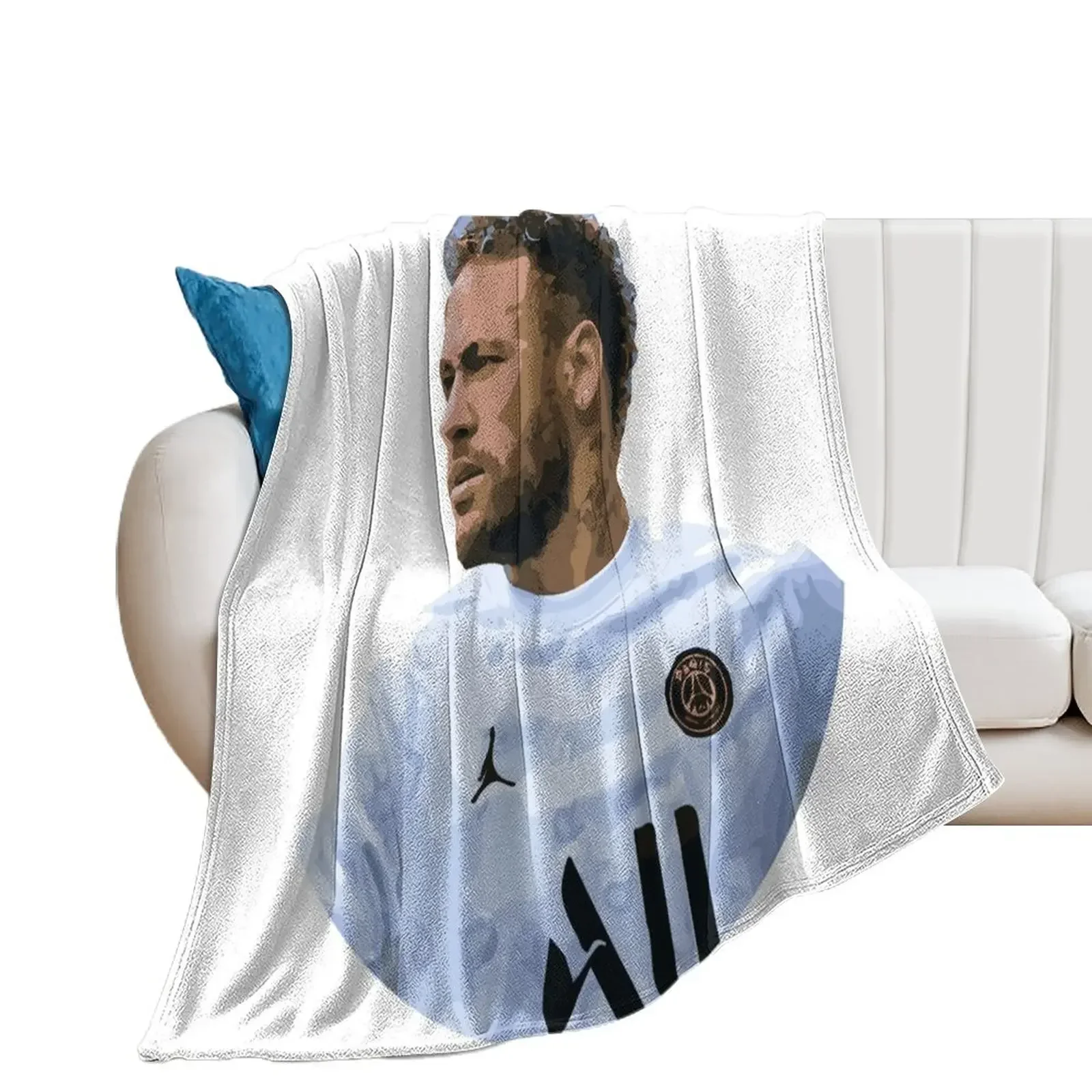 

Illustration Football Player Throw Blanket Plush wednesday Blankets