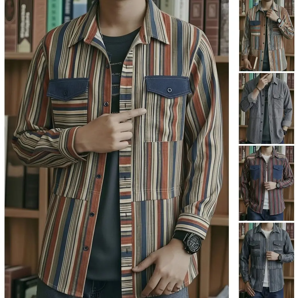 

2026 In-Stock Spring And Autumn Shirts, Amazon Bestseller, Men's Casual Cardigan, European Style Plus Size