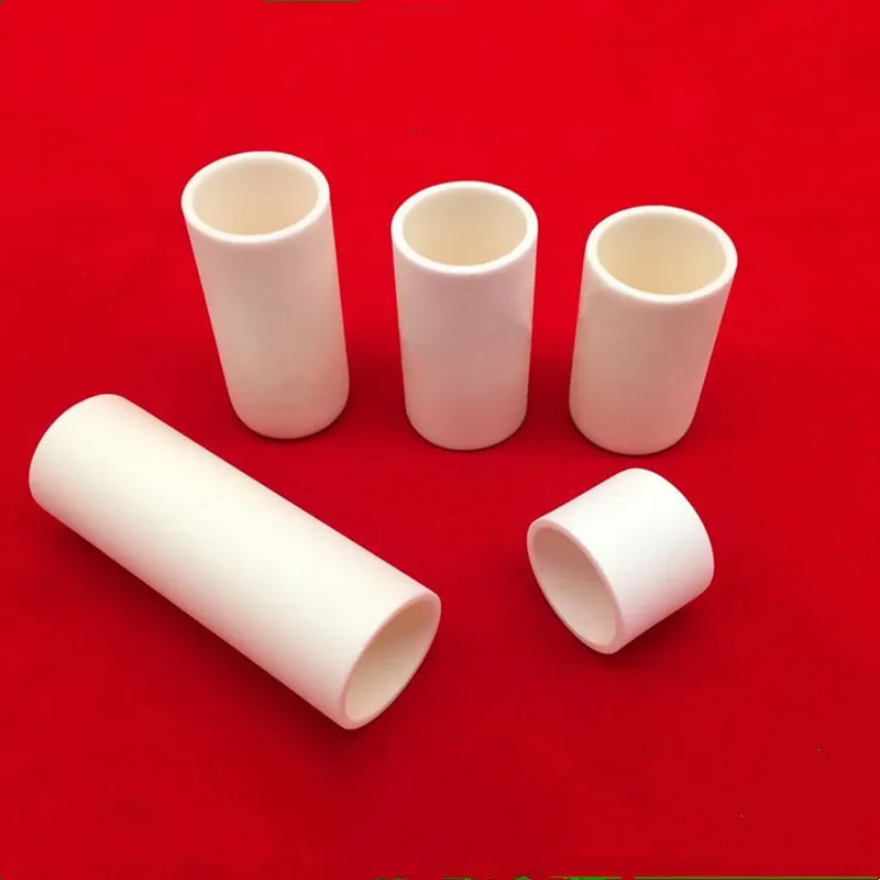 Cylindrical Alumina Crucible 30ml - 180ml Alumina Ceramic Crucible Cylinder Shaped Al2O3 99% Purity Corundum Smelting Crucible