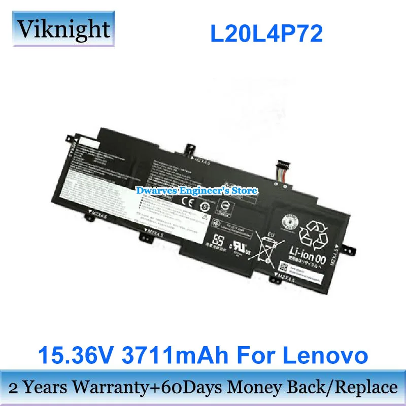 

Original 15.36V 3711mAh 57Wh Laptop Battery L20L4P72 L20M4P72 SB10W51916 For Lenovo ThinkPad T14s G2 20WM003MMX 20WNS05900