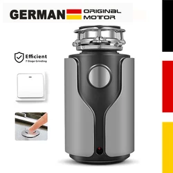 560W Lebensmittel Entsorger 1200ml Kapazität Lebensmittel Brecher Edelstahl Grinder Küche Geräte Müll Entsorgung Material