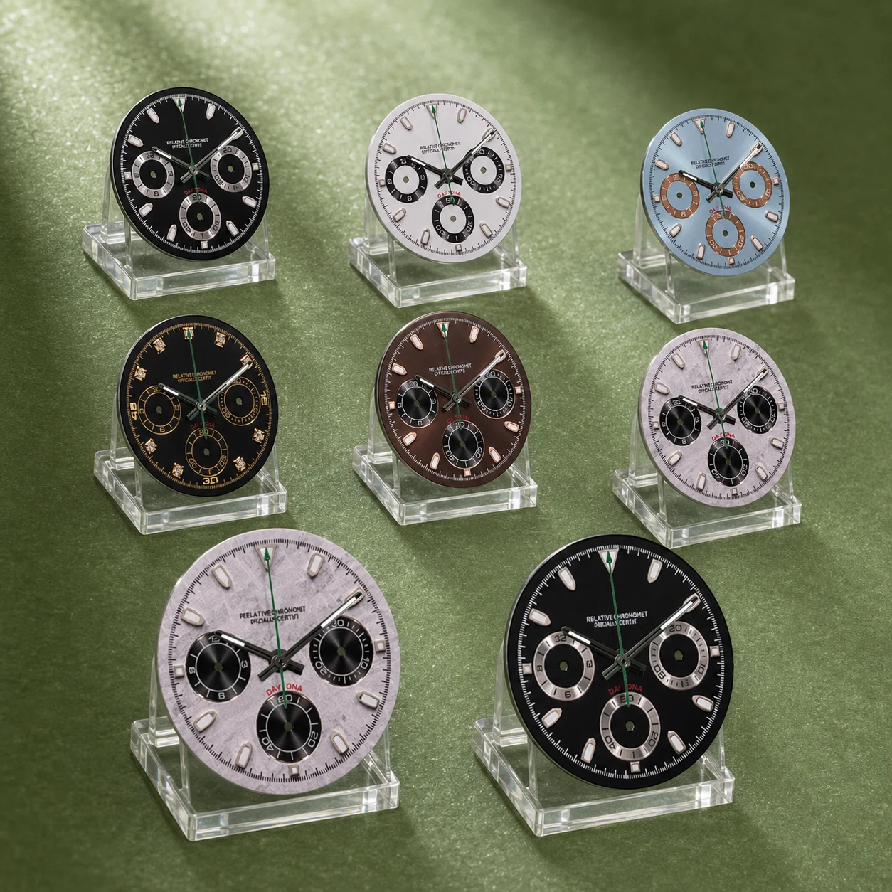 

NH S Logo 29.5mm VK63 Dial DTN Panda Dial VK63 Movement Green Luminous Watches for men Watch Modification Accessories repair