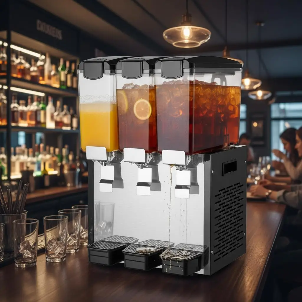 

Соковыжималка 30 л для фуршетов, ресторанов и вечеринок, 8-галлонная машина для холодных напитков с тремя емкостями, ручная, с прозрачным контейнером B