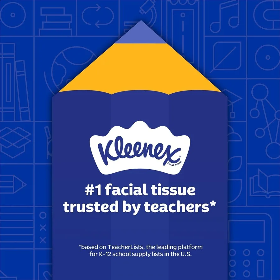Kleenex Fazzoletti per il viso ultra morbidi Scatole a 4 cubi 60 fazzoletti per scatola 3 strati 240 L'imballaggio totale può essere variabile
