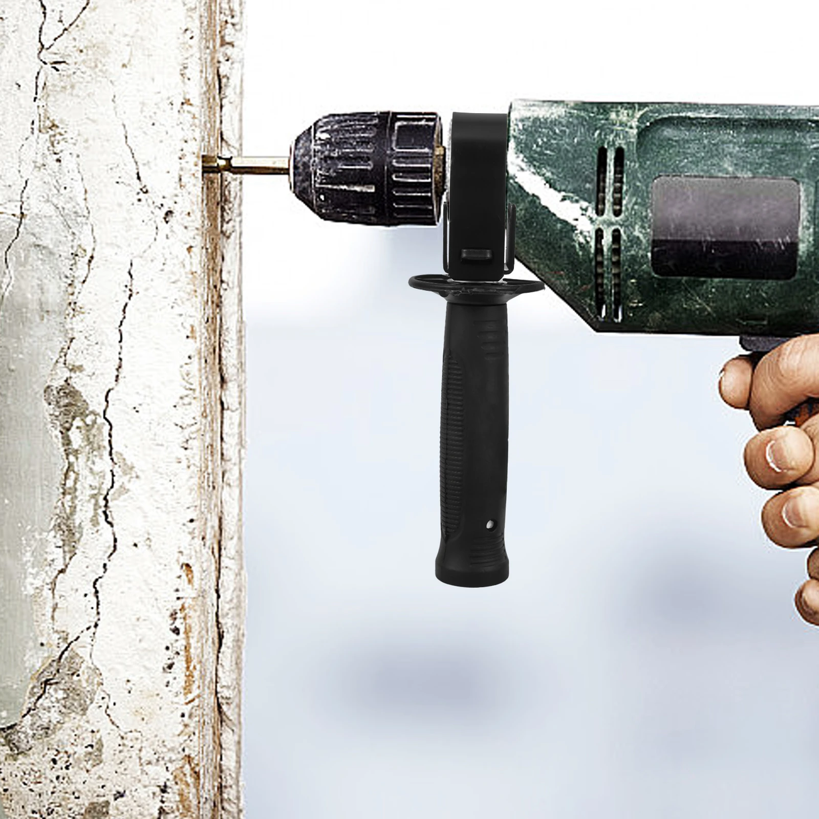 

Impact Drill Replacement Handle Electric Front Auxiliary Handle Durable Lightweight Power Drill Tool Attachment Hammer Handles