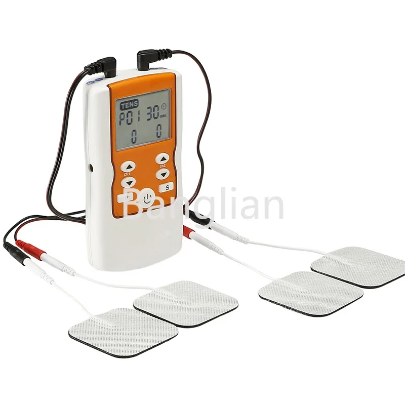 Low Frequency Pulse Physiotherapy Apparatus, Dual Channel, 28 Modes, EMS, TENS, Level 1-80, HYS-666