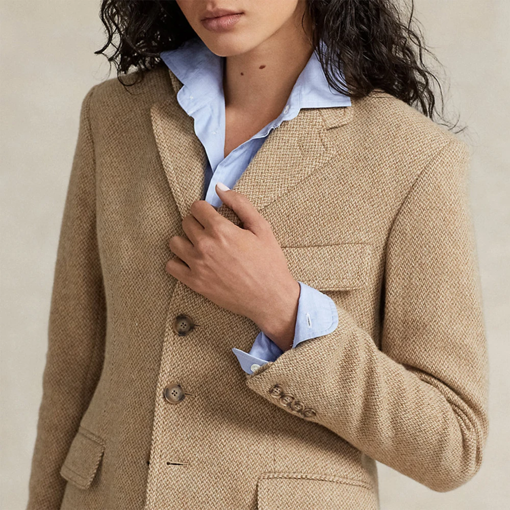 5 قطع من أزرار قرن الجاموس ذات 4 فتحات للمعاطف/السترات (15/20/25 مم) أزرار حرفية بنية مستديرة ذاتية الصنع، مادة طبيعية ممتازة