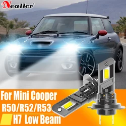 2pcs High Power H7 Led Headlight Canbus H18 Car Bulb 6000K White Light Moto Turbo Diode Lamp 12v 55w For Mini Cooper R50 R52 R53