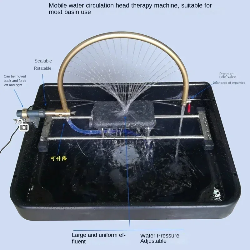 Cadeira do champô do salão, Medicina Chinesa Água Circulação Shampoo, Flushing Bed, Circulação de água móvel especial, Head Massager Spa
