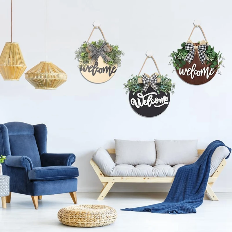 دوائر خشبية 6 عبوات دوائر خشبية للحرف اليدوية 12 بوصة شرائح خشبية غير مكتملة فارغة باب خشبي شماعات تسجيل أقراص خشبية مستديرة