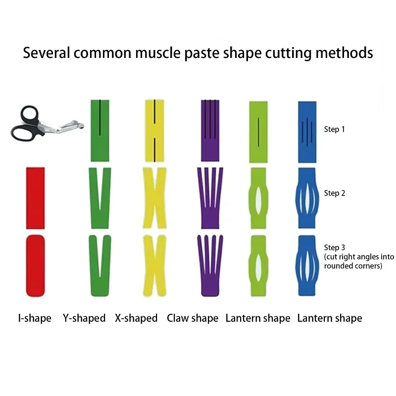 5M Kinesiology Tape Muscle Bandage Sports Cotton Elastic Adhesive Strain Injury Tape Knee Muscle Pain Relief Stickers