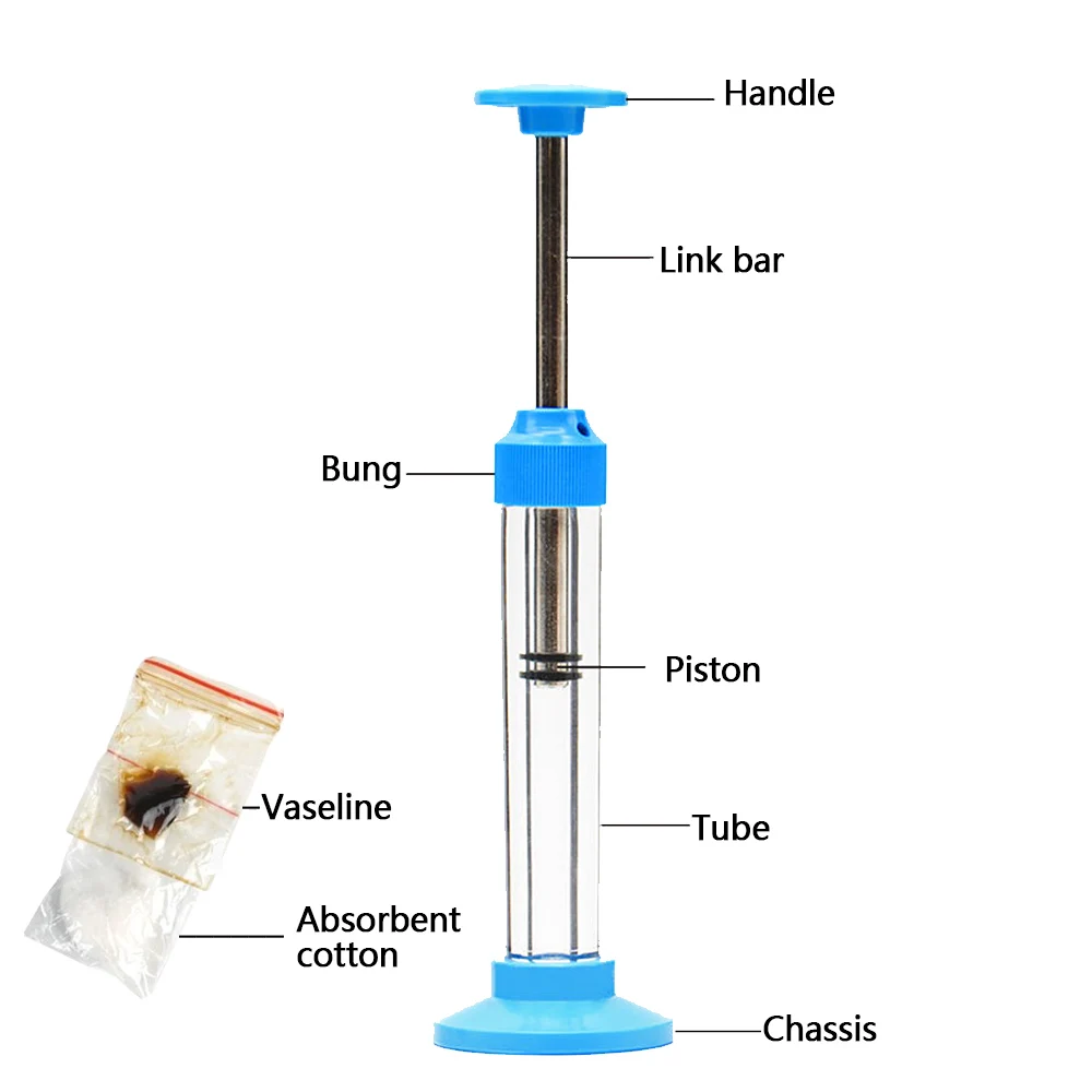 Urządzenie pomocnicze do nauki mechaniki termicznej - zapłonowanie kompresją powietrza, fizyka, termodynamika, sprzęt eksperymentalny