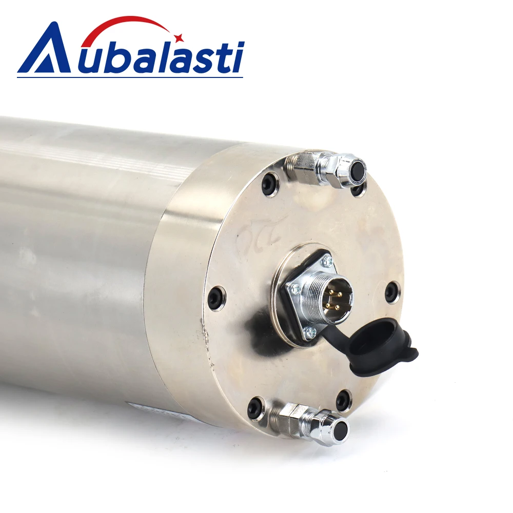 Aubalasti Water Cooling Spindle GDK-125 5.5KW ER32 380V 220V 1000-9000rpm CNC Router Spindle Motor for CNC Metal Cutter Machine