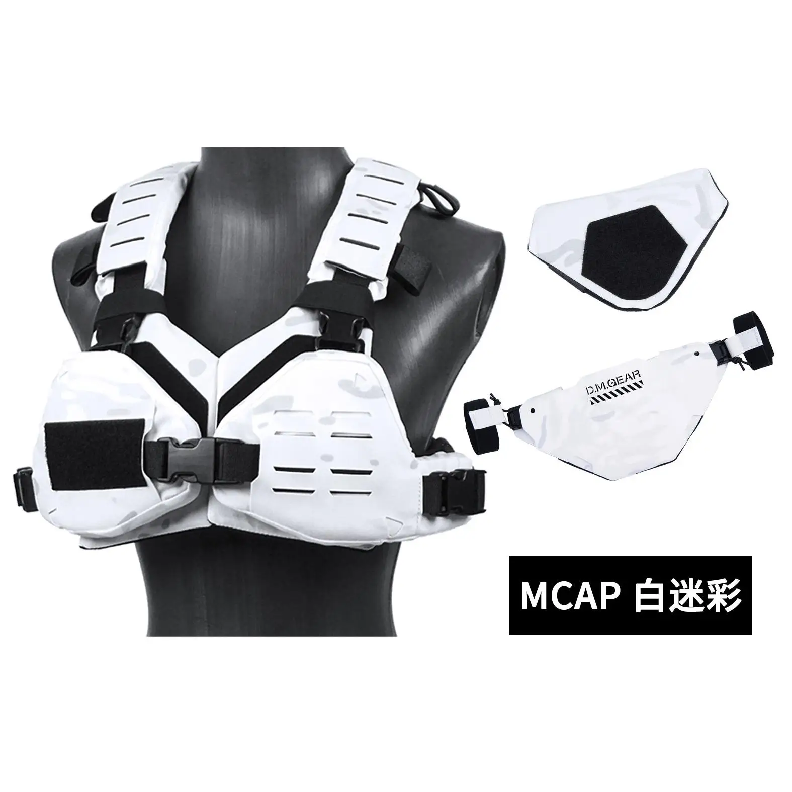 

Small-scale Tactical Vest Girls Sexy Chest Armor Set Armor+Neck Guard+Crotch Guard Unisex CS Training Cosplay