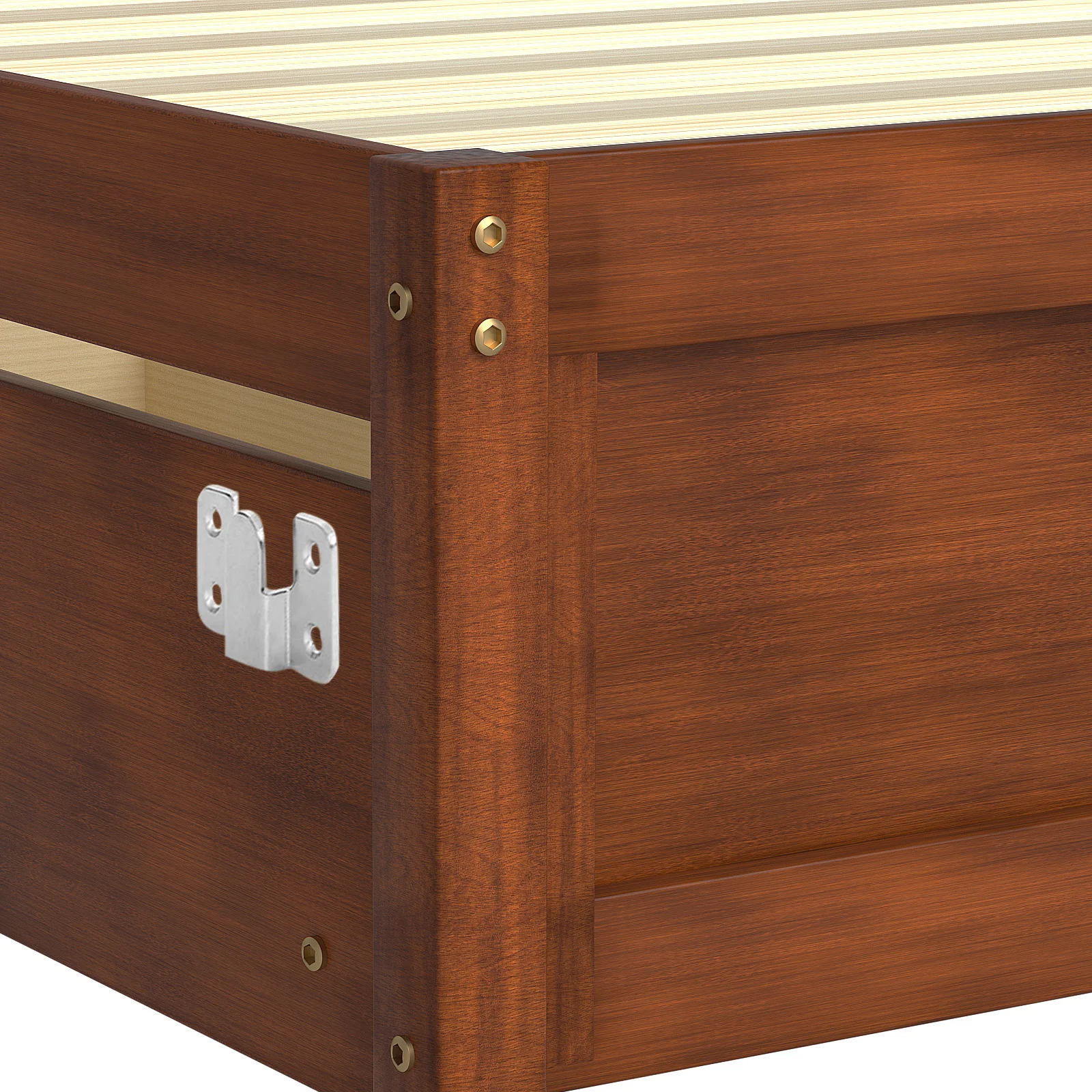 

12Pcs Modern Invisible Design Stainless Steel Wall Mount Brackets Versatile Use for Furniture and Decorative Items Bed Rail