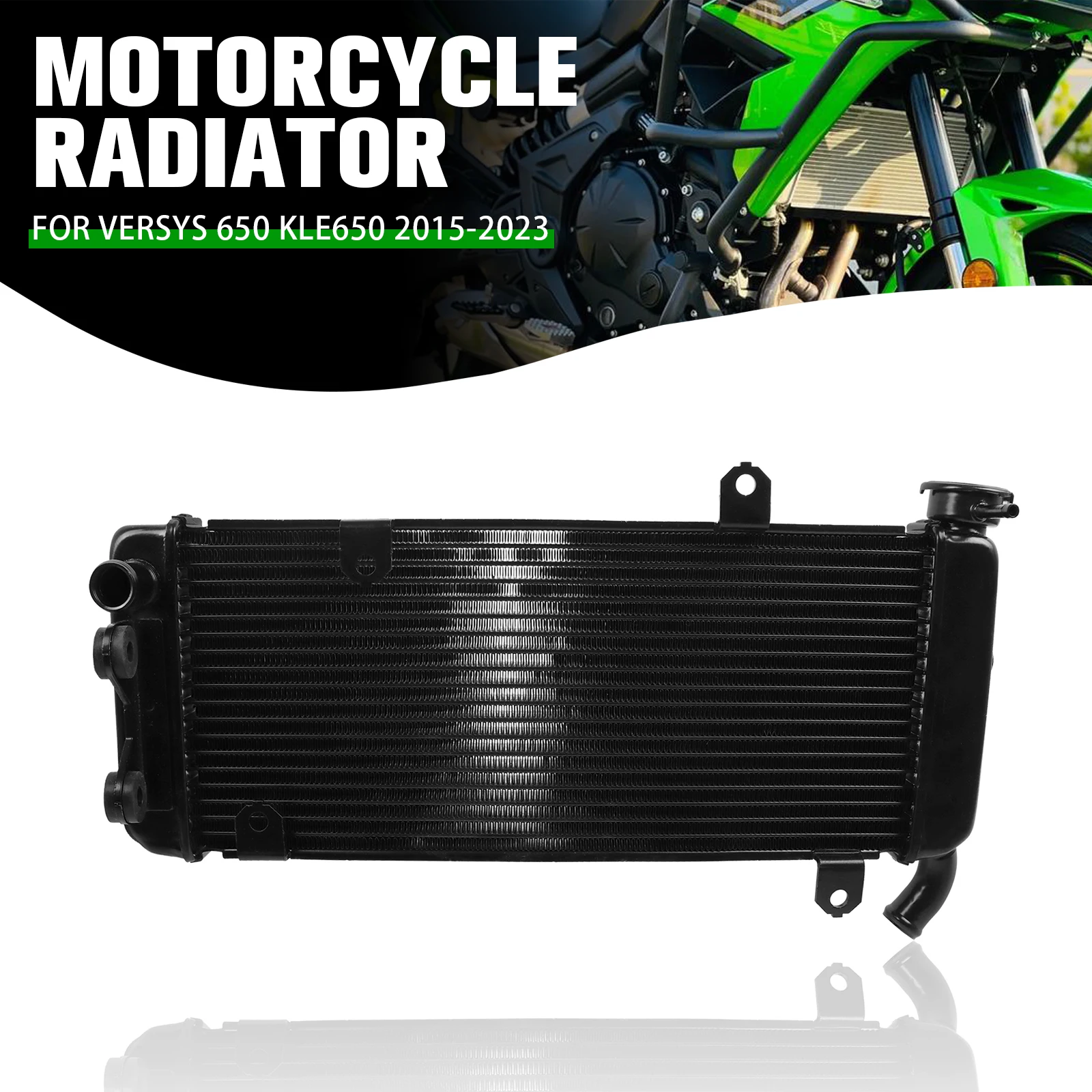 

For KAWASAKI VERSYS650 KLE650 2015-2023 Versys 650 KLE 650 Motorcycle CNC Aluminum Cooler Cooling Water Tank Engine Radiator