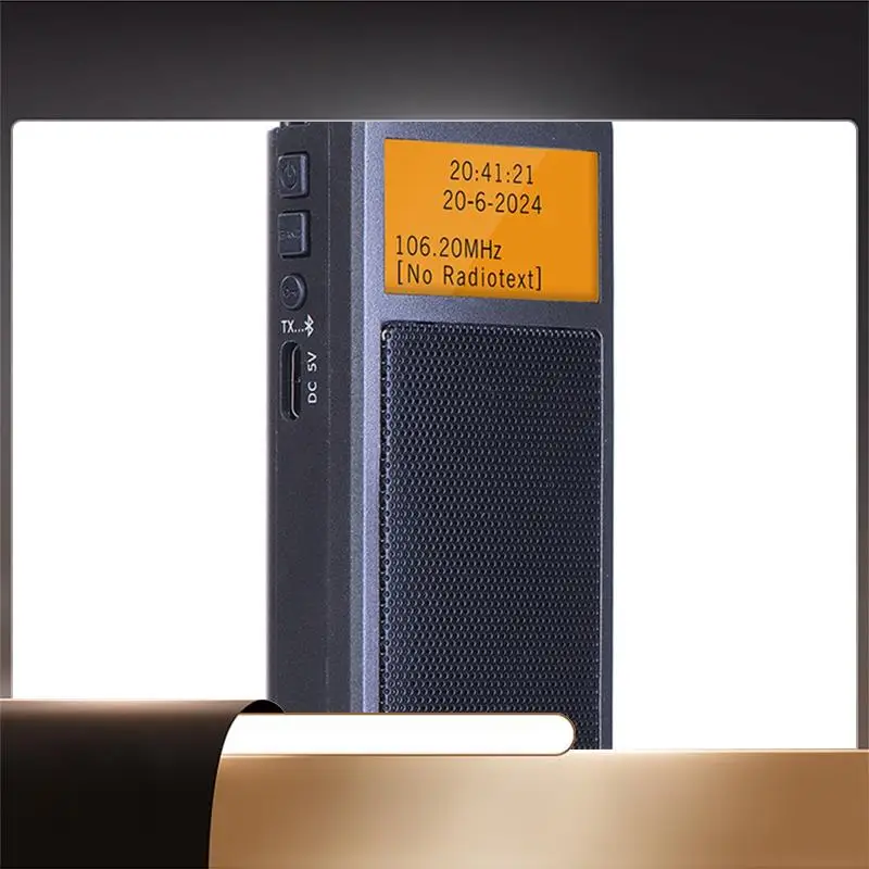 

HRD205 Мини Портативный Высокочувствительный Bluetooth-передатчик Радио Стерео FM Перезаряжаемая Радио для пожилых людей-X64A