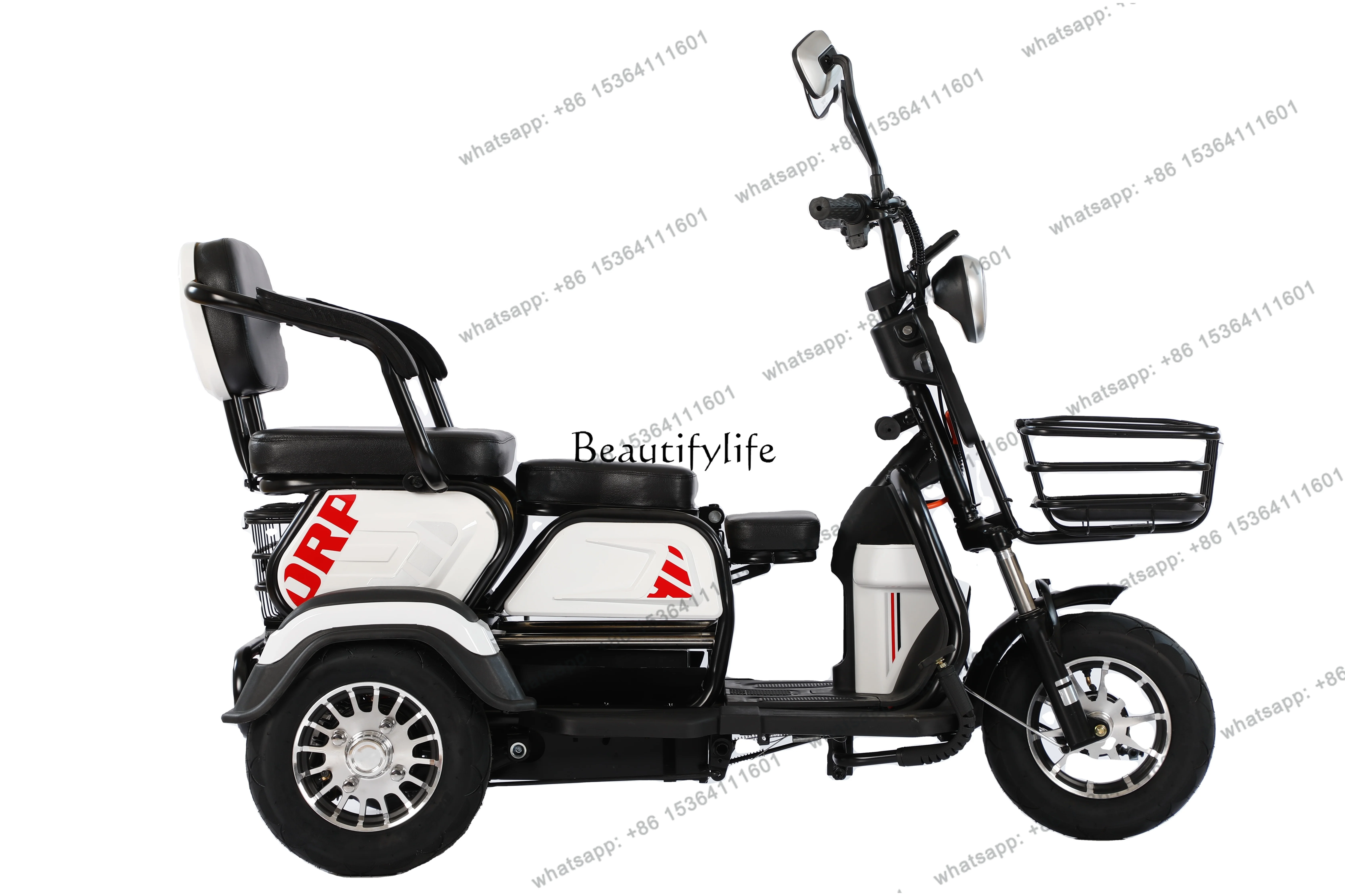 X4  Electric Tricycle for Adult trimotos 48V/60V Cheap Price Tricycle Wholesale Three Wheel