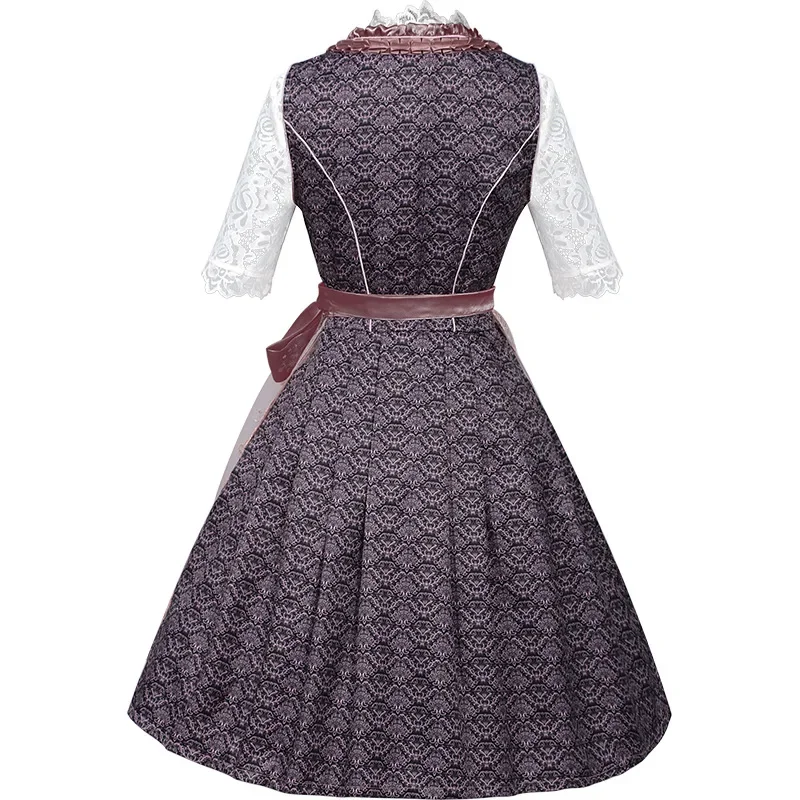 Feminino tamanho grande alemão oktoberfest dirndl vestido carnaval tradicional bávaro vestido de festa roupa cosplay trajes cerveja meninas