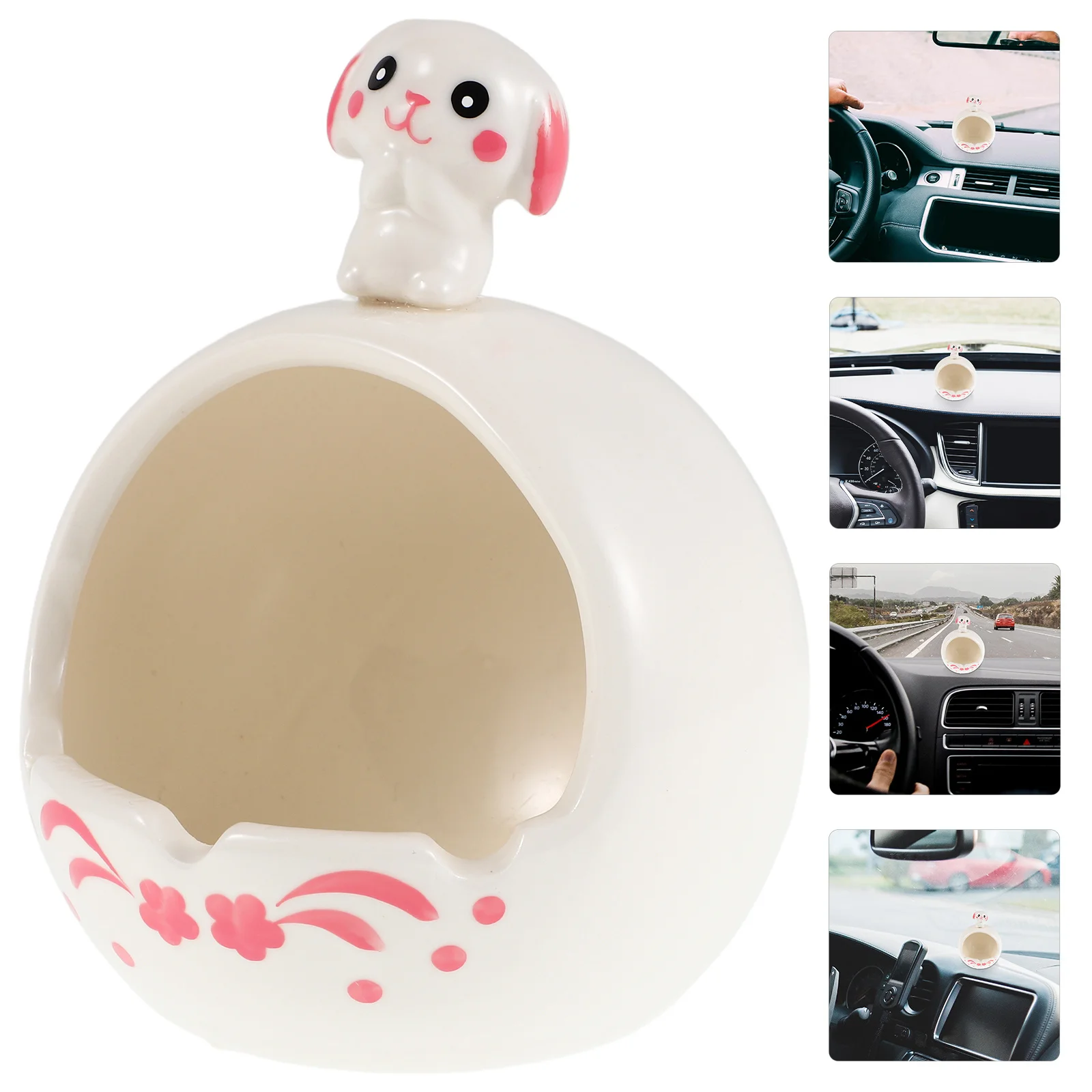 

Creative Ceramic Rabbit Ashtray Cute Car Decorative Durable Easy Clean Ash Tray for Smokers Indoor Outdoor Ash Tray for Women