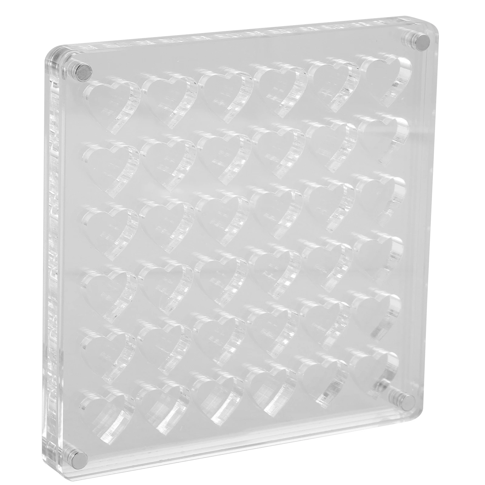 

Magnetic Accessories Box Artificial Nails Storage Charm Multi-grid Container Fake Holder Acrylic Boxes Travel