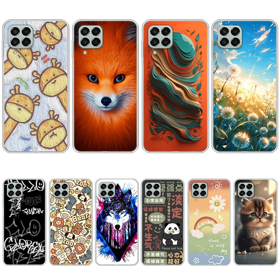 S3 colorful song Soft Silicone Tpu Cover phone Case for Samsung Galaxy m33/m53