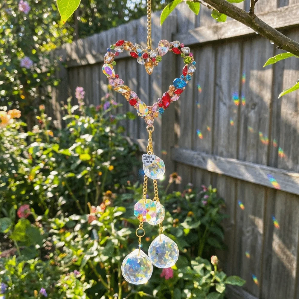 

Креативный хрустальный солнечный ловец ручной работы, изысканный светоотражающий ветряной колокольчик, сверкающее подвесное украшение для окон и помещений