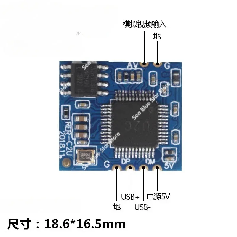 

Модуль USB-камеры CVBS к USB-чипу UVC без привода Android, аналоговое AV-видео для цифровой платы