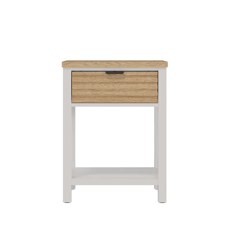 Style Solid wood Single drawer Bedside table Multifunctional storage next to bedroom table