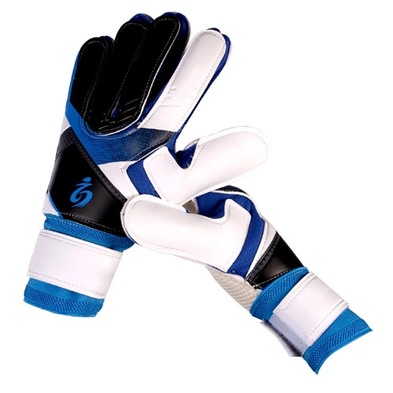 

Soccer Goalie Gloves Goalkeeper Gloves with Fingersave Wrist Protections Strong Grip Goalkeeper Gloves for Youth, Adults