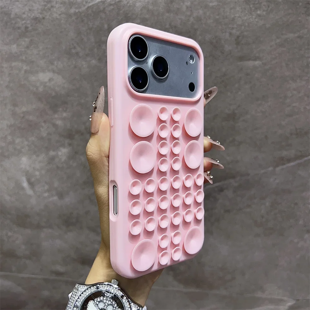 Runde Saugnapf-Silikon-Handyhülle für iPhone 18 17 16 Pro 15 14 13 Max, starke Adsorption, multifunktionale stoßfeste Hülle – Detail 10