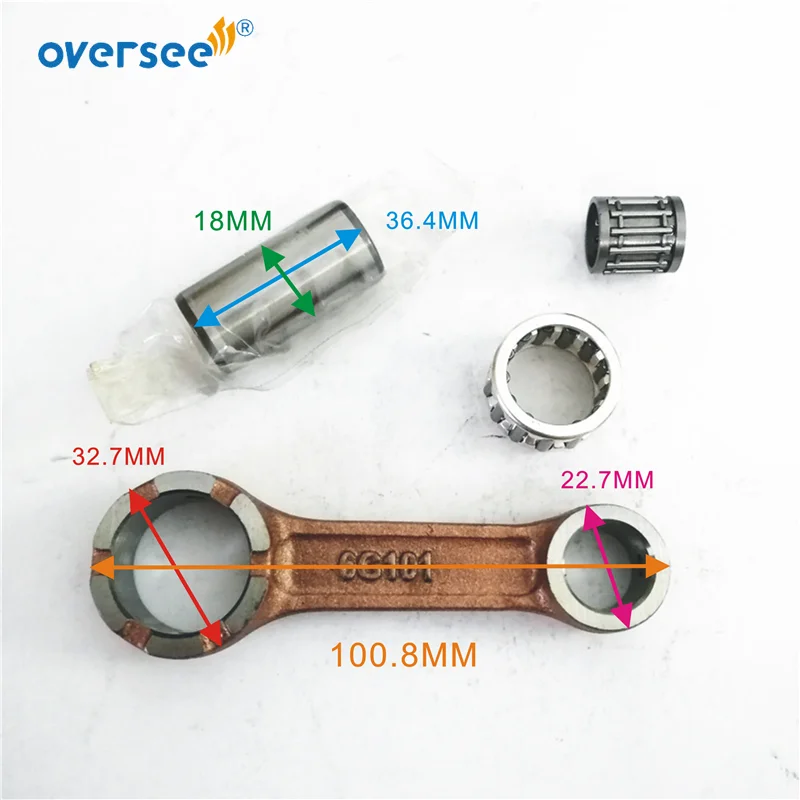 

Connecting Rod Kit 6G1-11651 For Yamaha 2-stroke 6HP 8HP Outboard Engine New Model 6G1 series 6G1-11651-00