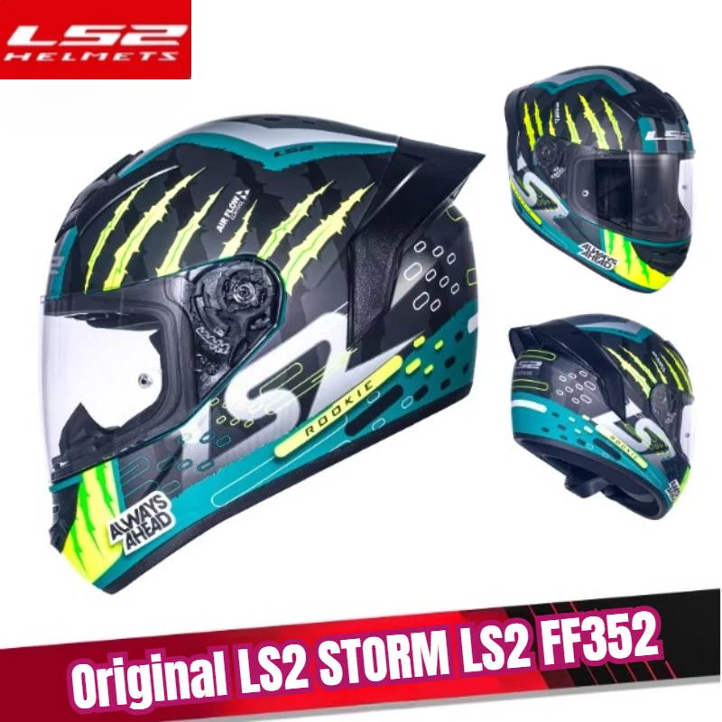 Capacete LS2 STORM Мотоциклетный шлем Ls2 FF352 Полнолицевые шлемы Casque Moto Casco Сертификация ECE с системой без запотевания Capacete LS2 STORM Мотоциклетный шлем Ls2 FF352 Полнолицевые шлемы Casque Moto Casco Сертификация ECE с системой без запотевания