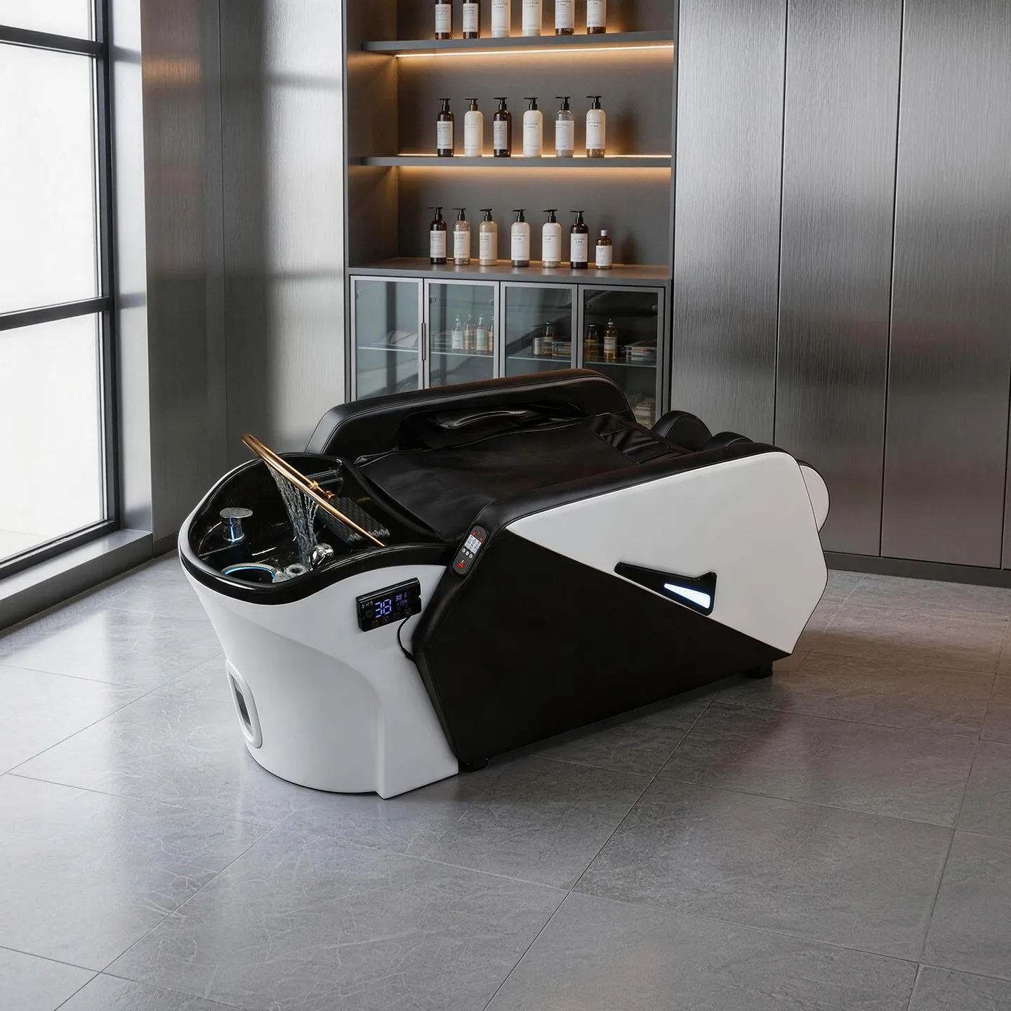 Ceramic Minimalist Shampoo Bed Designer Modern Reclining Styling Shampoo Bed Ergonomic Salons Meubles De Salon Barber Equipment