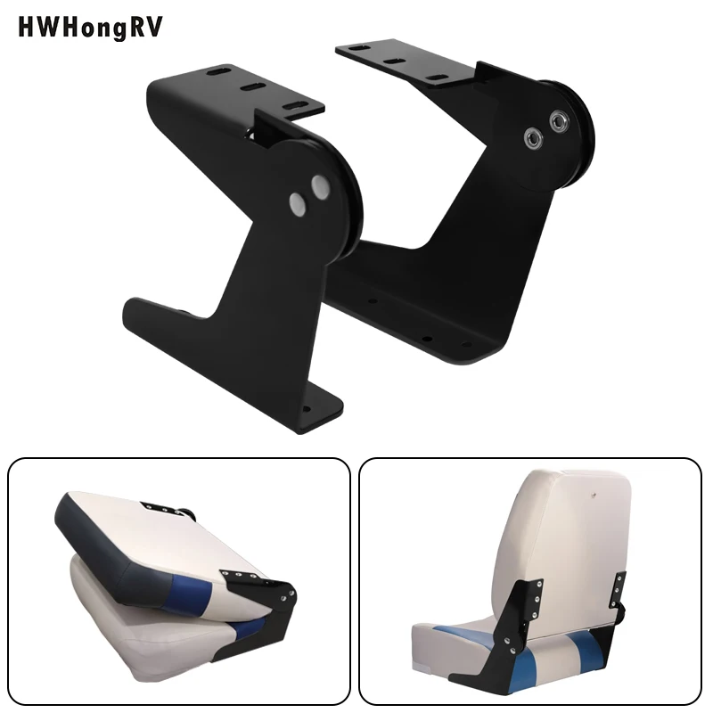 

unique High Quality Black Aluminum Yacht Seat Hinges Boat Folding Seat with Black Hinge for Modified Car Seats