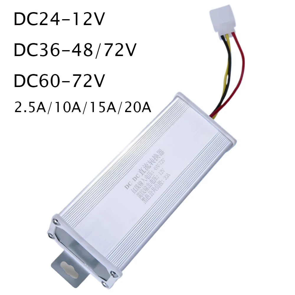 

Electric Vehicle DC Converter DC24 to 12V/DC36-48V/DC36-72V/DC60-72V to 12V/24V/48 Module Car Power Supply for Electric Vehicle