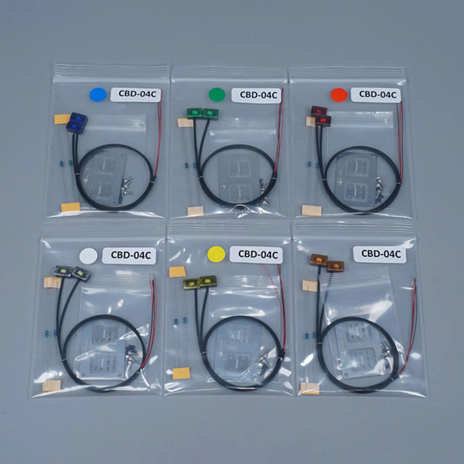 البلاستيك LED مصباح التخليص الجانب ماركر ضوء 2.2 فولت-3 فولت لتقوم بها بنفسك TAMIYA 1:14 RC جرار نماذج من الشاحنات 3348 FH16 مقطورة مركبة سيارة